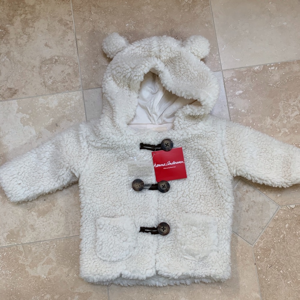 Hanna Andersson Bear Fuzzy Coat Size 70